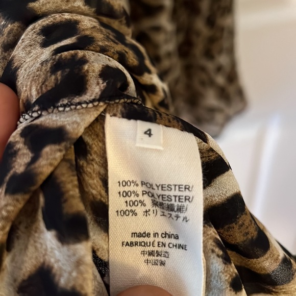 L’ AGENCE Animal print midi Dress 👗 with lining. - Picture 13 of 13